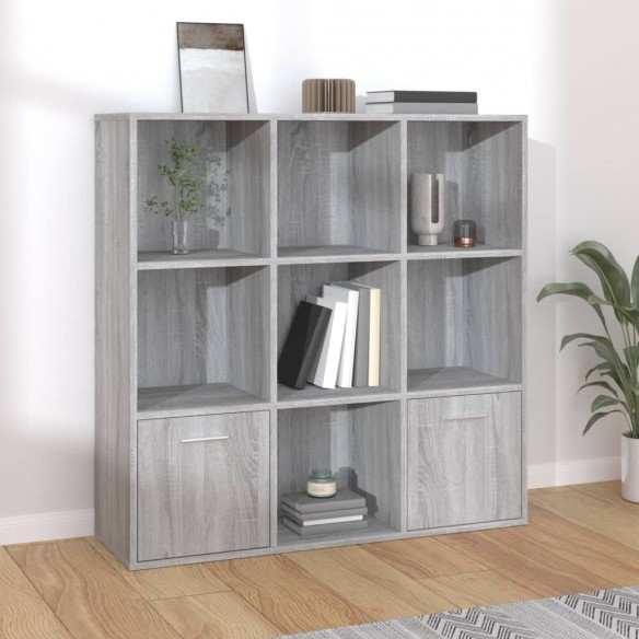 Armoire à livres Sonoma gris 98x30x98 cm