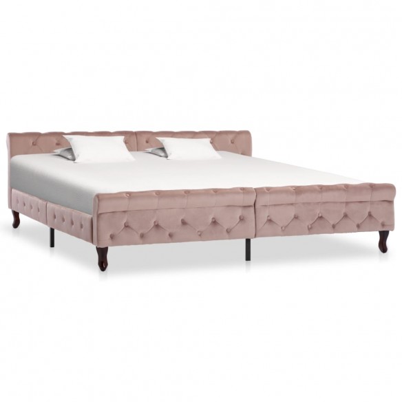 Lit Rose Velours 200 x 200 cm
