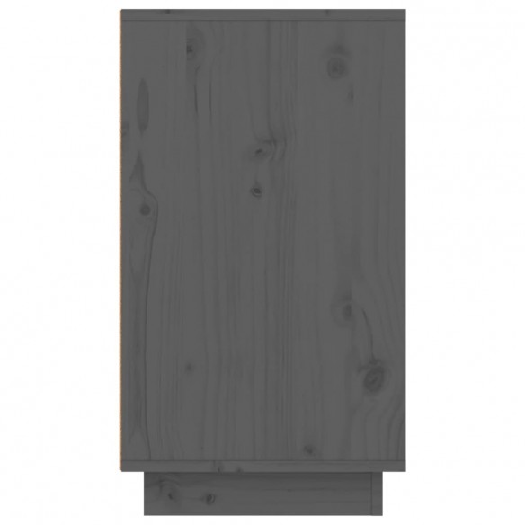 Armoire à chaussures Gris 110x34x61 cm Bois de pin massif