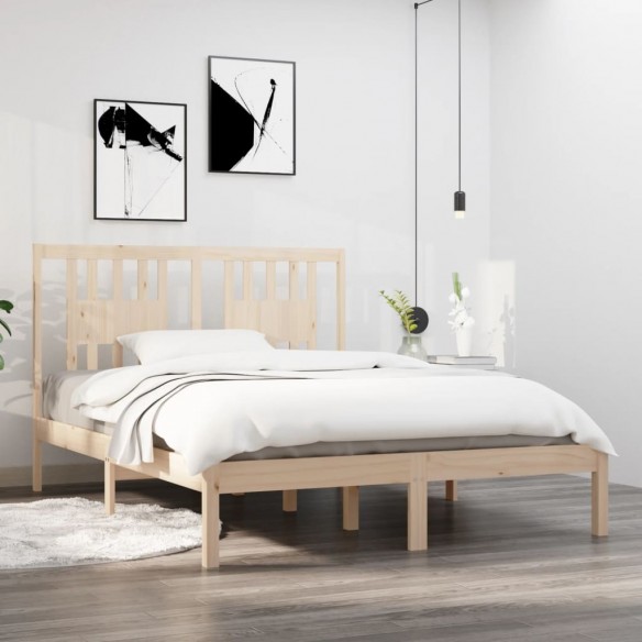 Lit bois massif 120x190 cm petit double