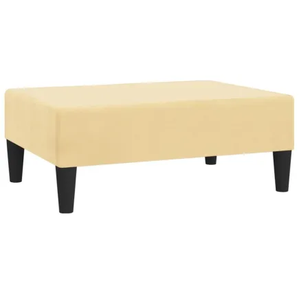 Repose-pied Crème 78x56x32 cm Velours 2