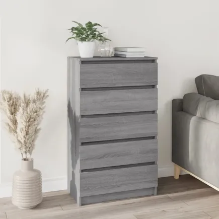 Commode Sonoma gris 60x36x103 cm