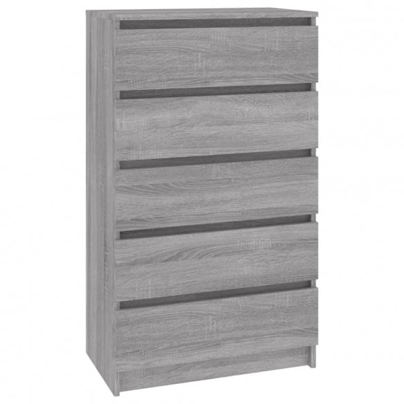 Commode Sonoma gris 60x36x103 cm  Commode Sonoma gris 60x36x103 cm
