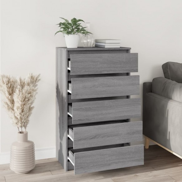 Commode Sonoma gris 60x36x103 cm  Commode Sonoma gris 60x36x103 cm