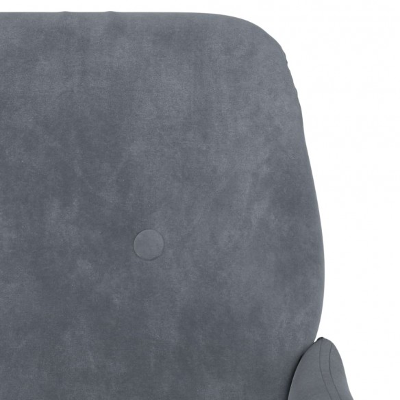Banc Gris foncé 108x79x79 cm Velours Banc Gris foncé 108x79x79 cm Velours