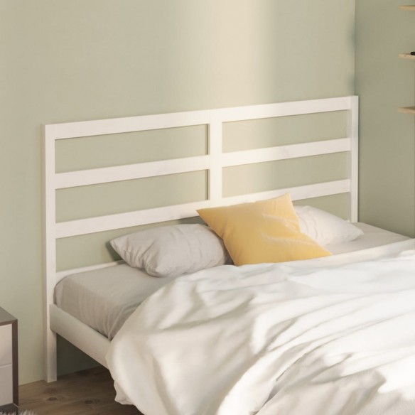 Tête de lit Blanc 166x4x100 cm Bois massif de pin