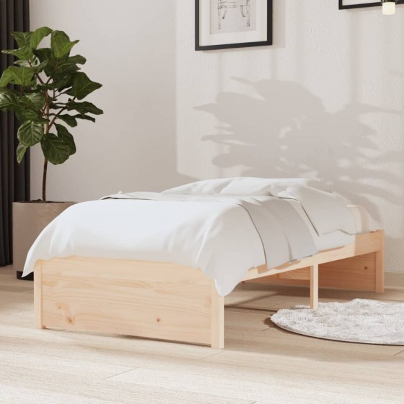 Lit bois massif 75x190 cm petit simple