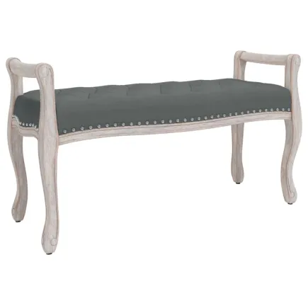 Banc Gris foncé 110x45x60 cm Tissu 2