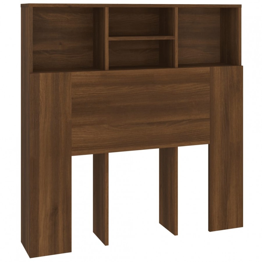 Armoire de tête de lit Chêne marron 100x19x103,5 cm