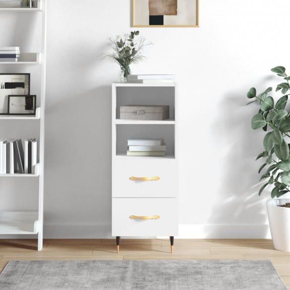 Buffet Blanc brillant 34,5x34x90 cm 