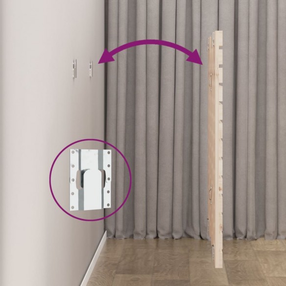 Tête de lit murale 126x3x91,5 cm Bois massif de pin