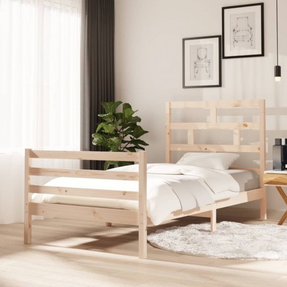 Lit Bois de pin massif 100x200 cm