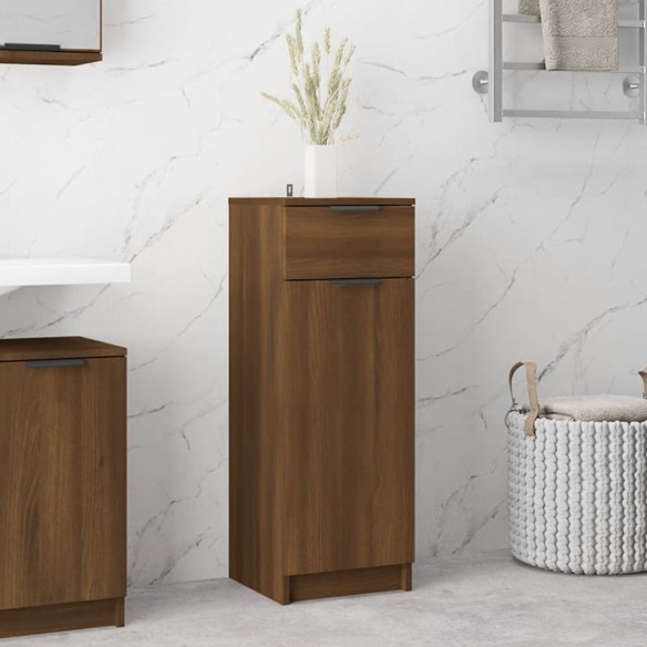 Armoire de bain Chêne marron 32x34x90 cm 