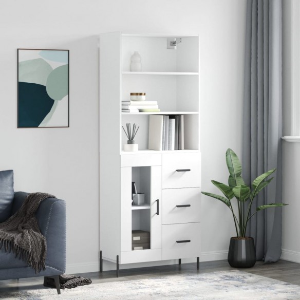 Buffet haut Blanc 69,5x34x180 cm 