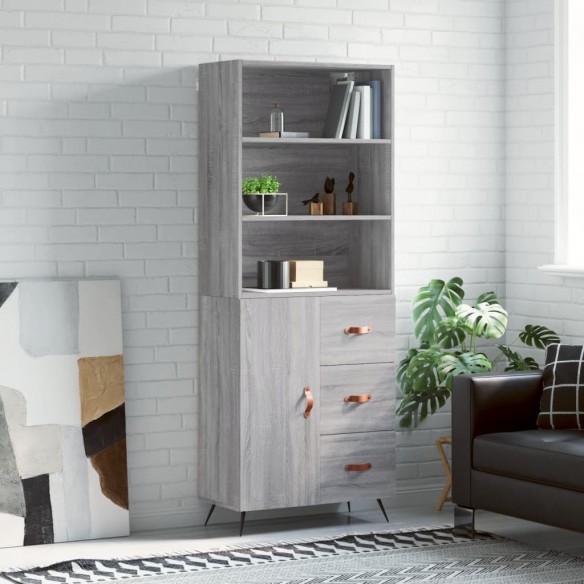 Buffet haut Sonoma gris 69,5x34x180 cm 