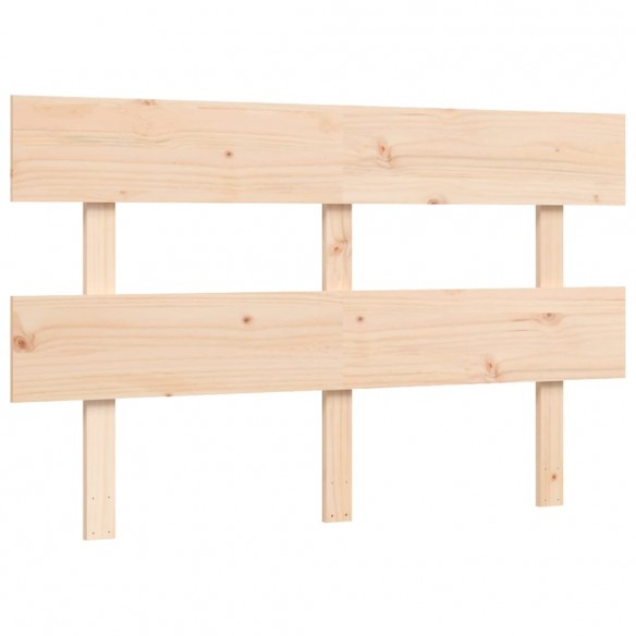 Lit avec tête de lit 140x190 cm bois massif