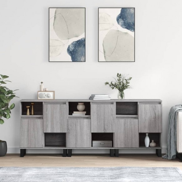 Buffets 3 pcs Sonoma gris 