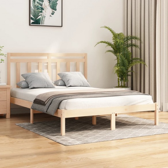 Lit bois massif 120x190 cm petit double