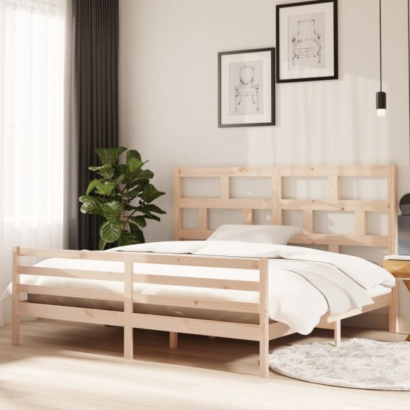 Lit Bois de pin massif 200x200 cm