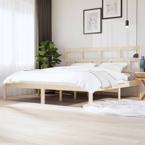 Lit Bois de pin massif 200x200 cm