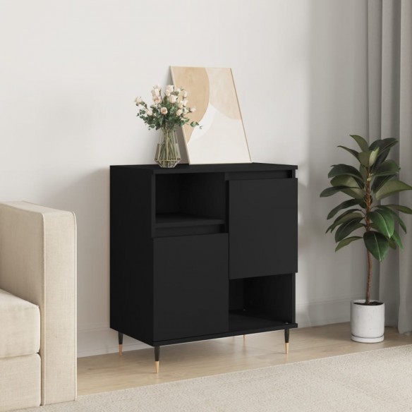 Buffet Noir 60x35x70 cm 