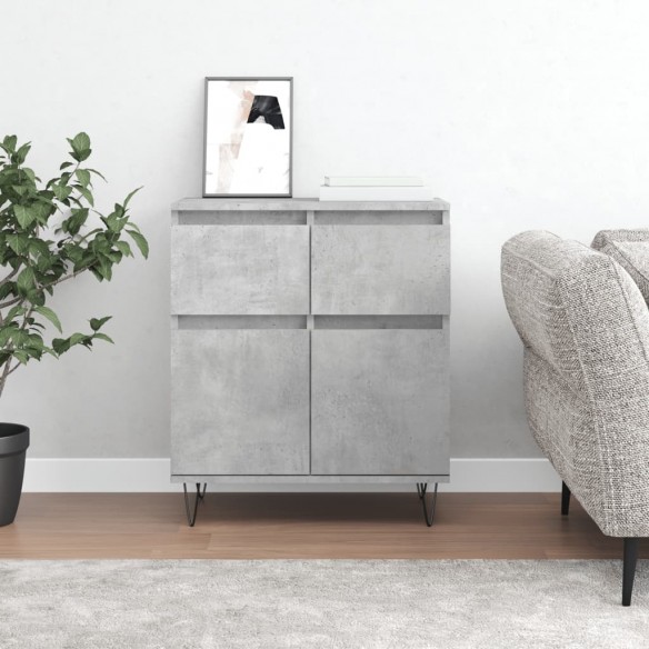 Buffet Gris béton 60x35x70 cm 