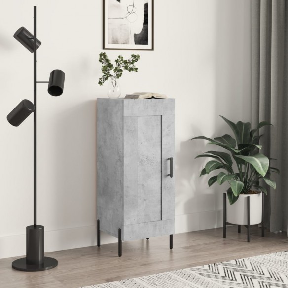Buffet Gris béton 34,5x34x90 cm 