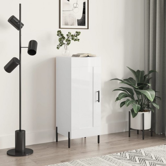 Buffet Blanc brillant 34,5x34x90 cm 
