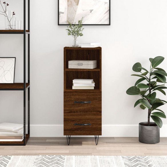 Buffet Chêne marron 34,5x34x90 cm 