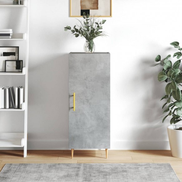 Buffet Gris béton 34,5x34x90 cm 