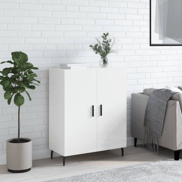 Buffet Blanc brillant 69,5x34x90 cm 
