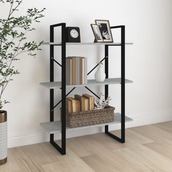 Bibliothèque Sonoma gris 80x30x105 cm 