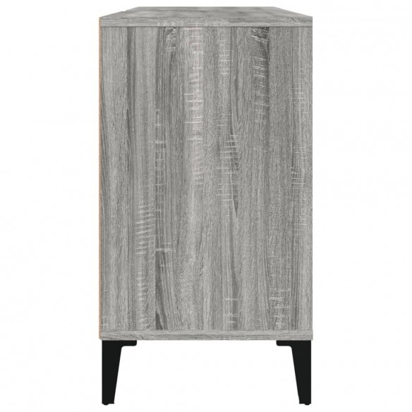 Meuble d'évier sonoma gris 80x33x60 cm bois d'ingénierie