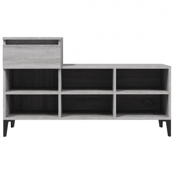 Armoire à chaussures Sonoma gris 102x36x60 cm 