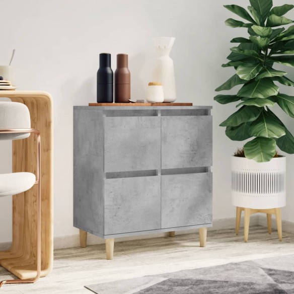 Buffet Gris béton 60x35x70 cm 