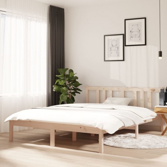 Lit Bois massif 140x190 cm