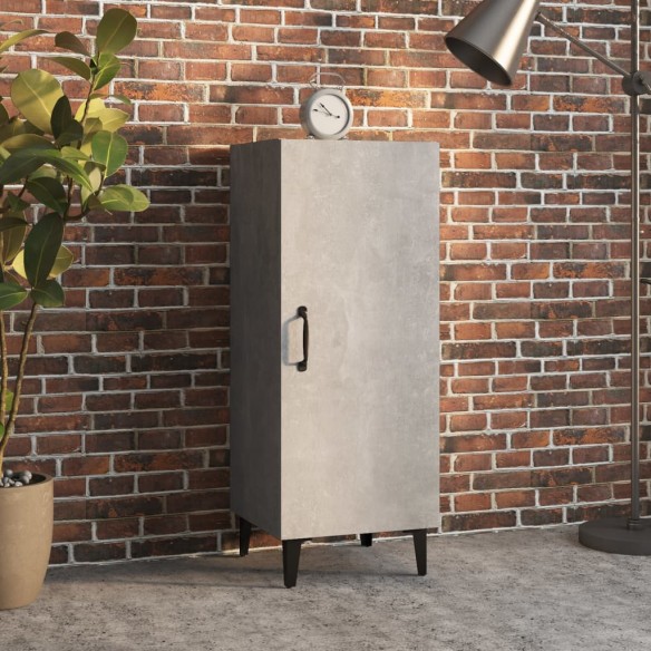 Buffet Gris béton 34,5x34x90 cm 