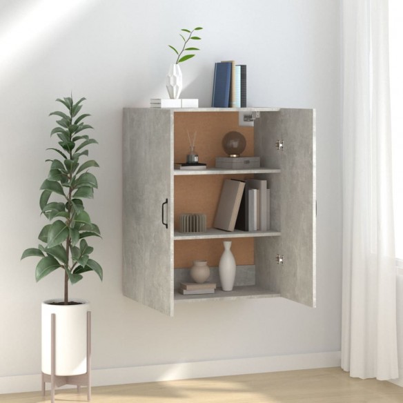 Armoire suspendue Gris béton 69,5x34x90 cm 