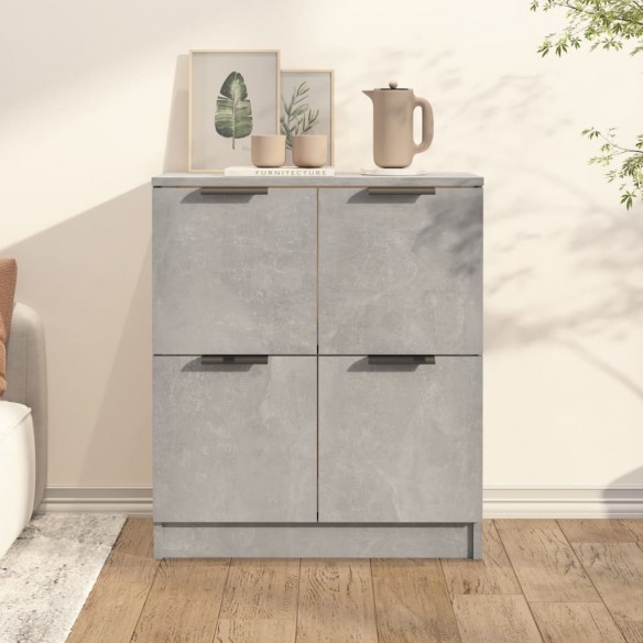 Buffet Gris béton 60x30x70 cm 