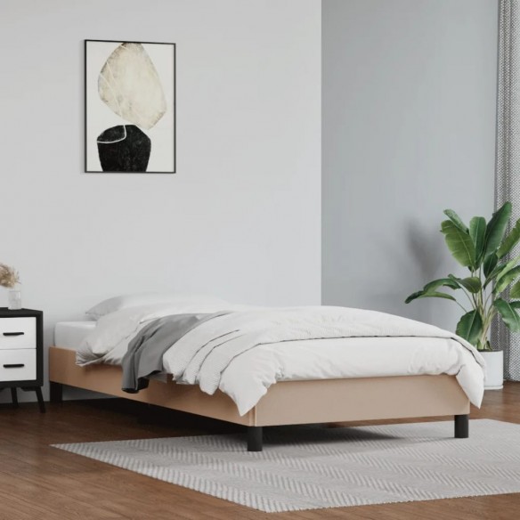 Lit Cappuccino 100x200 cm Similicuir