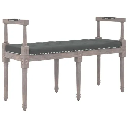 Banc Gris foncé 110x40x70 cm Tissu 2
