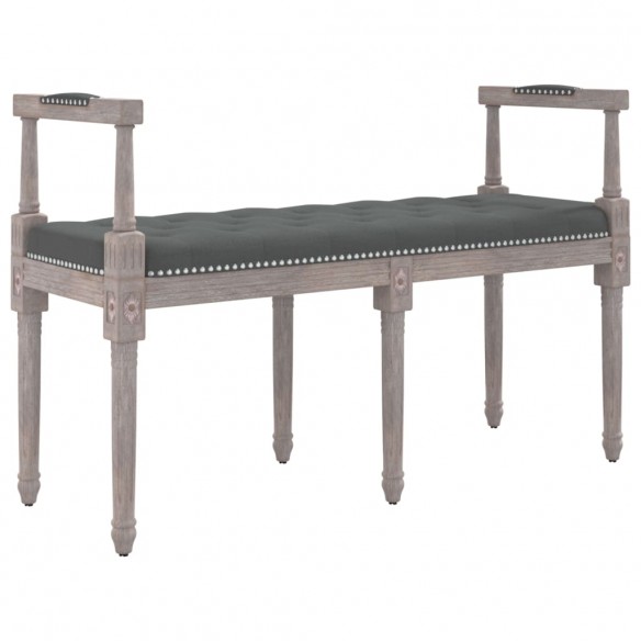 Banc Gris foncé 110x40x70 cm Tissu Banc Gris foncé 110x40x70 cm Tissu
