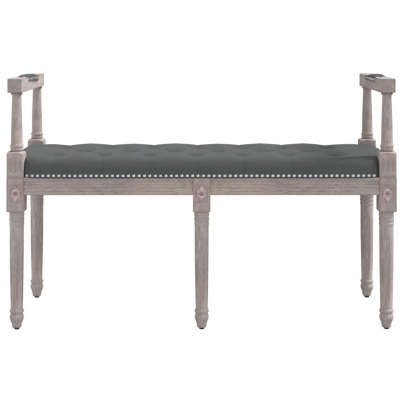 Banc Gris foncé 110x40x70 cm Tissu Banc Gris foncé 110x40x70 cm Tissu