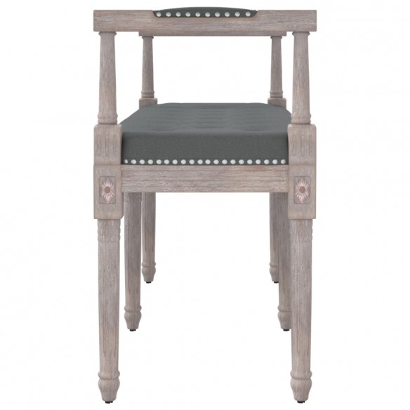 Banc Gris foncé 110x40x70 cm Tissu Banc Gris foncé 110x40x70 cm Tissu