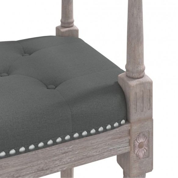 Banc Gris foncé 110x40x70 cm Tissu Banc Gris foncé 110x40x70 cm Tissu
