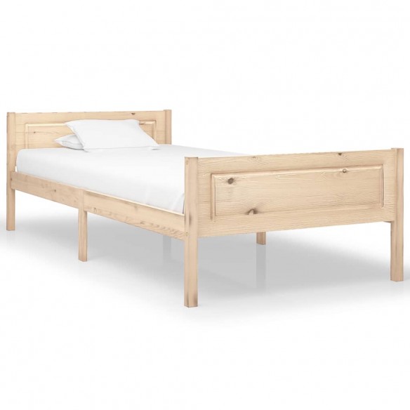 Lit Bois de pin massif 90x200 cm