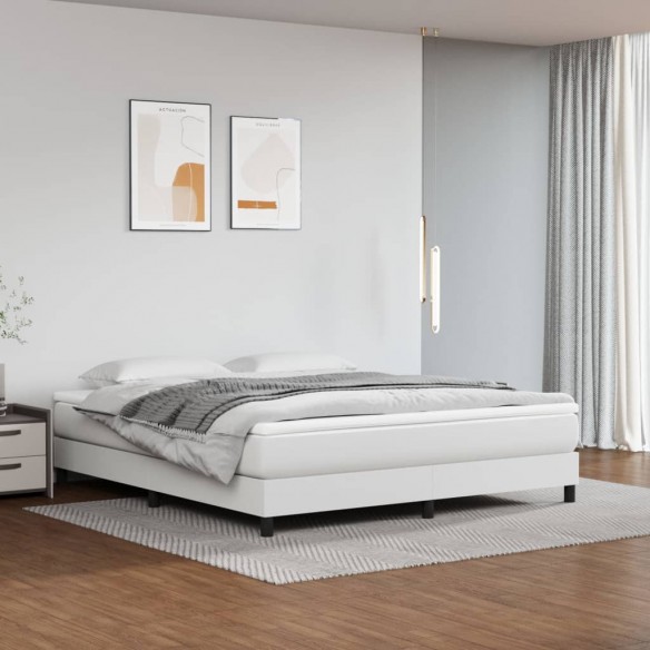 Lit Blanc 180x200 cm Similicuir