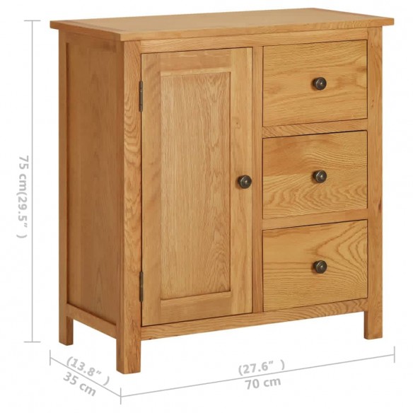 Armoire 70x35x75 cm Bois de chêne massif Armoire 70x35x75 cm Bois de chêne massif