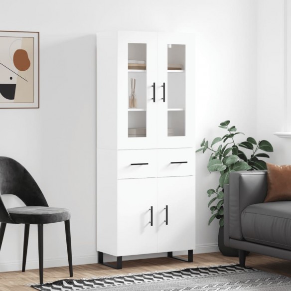 Buffet haut Blanc 69,5x34x180 cm 