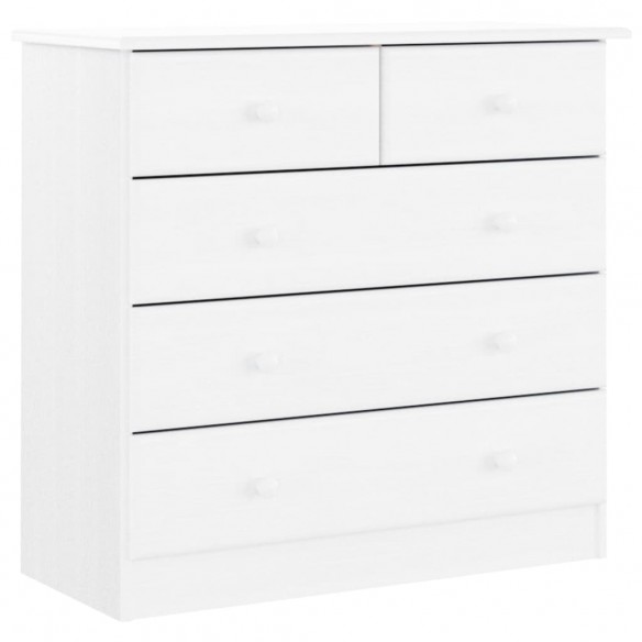 Commode ALTA blanc 77x35x73 cm bois massif de pin Commode ALTA blanc 77x35x73 cm bois massif de pin